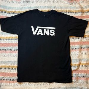 Men’s Classic Black Van’s Medium Short Sleeve Tee Shirt